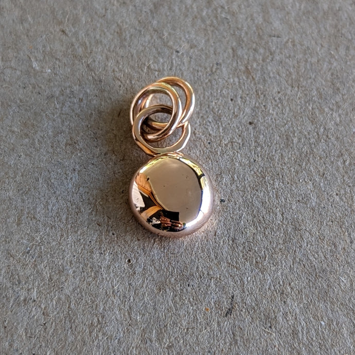 9ct rose gold blob pendant - Number 2