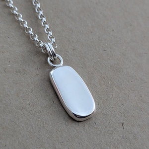 Sterling silver sand cast pendant