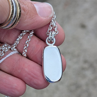 Sterling silver sand cast pendant