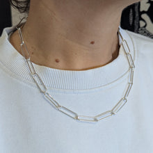 Load image into Gallery viewer, Sterling silver paper clip chain number 2