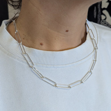 Sterling silver paper clip chain number 2