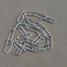 Load image into Gallery viewer, Sterling silver paper clip chain