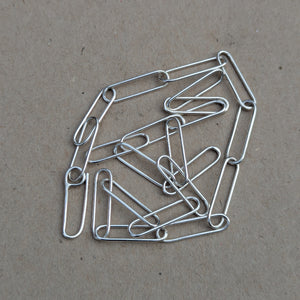 Sterling silver paper clip chain number 2