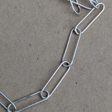 Load image into Gallery viewer, Sterling silver paper clip chain number 2