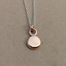 Load image into Gallery viewer, 9ct rose gold squashed blob pendant