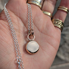 Load image into Gallery viewer, 9ct rose gold squashed blob pendant