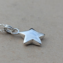 Load image into Gallery viewer, Sterling silver sand cast star pendant