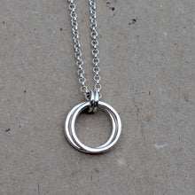 Load image into Gallery viewer, Sterling silver rings pendant