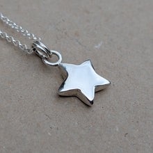 Load image into Gallery viewer, Sterling silver sand cast star pendant