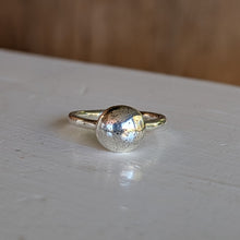 Load image into Gallery viewer, Sterling silver blob stacking ring size S