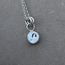 Load image into Gallery viewer, Sterling silver blob pendant - number 2