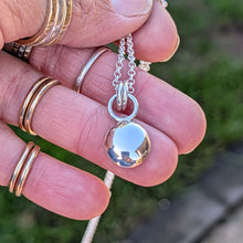 Load image into Gallery viewer, Sterling silver blob pendant