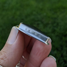 Load image into Gallery viewer, Sterling Silver and black jade actinolite heart pendant