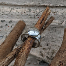 Load image into Gallery viewer, Sterling Silver blob ring size P 1/2