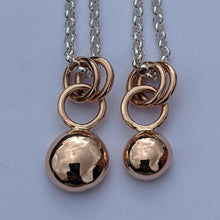 Load image into Gallery viewer, Custom listing for Trish - 9ct rose gold small blob pendant