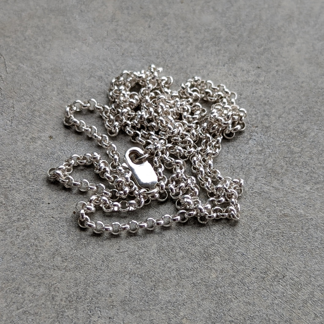 Sterling silver belcher chain 50cm length