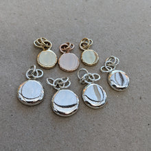 Load image into Gallery viewer, Sterling silver large squashed blob pendant (number 4)