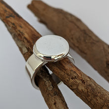 Load image into Gallery viewer, Sterling Silver squashed blob ring size K