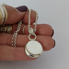 Load image into Gallery viewer, Sterling silver large squashed blob pendant (number 2)