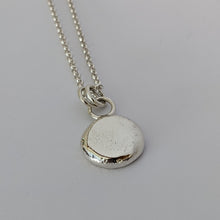 Load image into Gallery viewer, Sterling silver large squashed blob pendant (number 4)