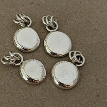 Load image into Gallery viewer, Sterling silver large squashed blob pendant (number 2)