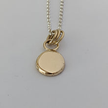 Load image into Gallery viewer, 9ct yellow gold large squashed blob pendant