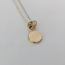 Load image into Gallery viewer, 9ct yellow gold large squashed blob pendant