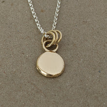 Load image into Gallery viewer, 9ct yellow gold large squashed blob pendant