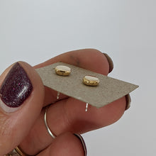 Load image into Gallery viewer, 9ct yellow gold squashed blob studs