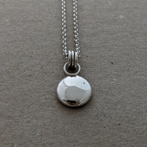 Sterling silver large blob pendant (number 1)