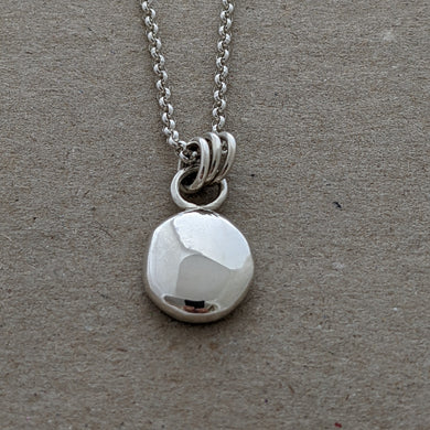 Sterling silver large blob pendant (number 2)