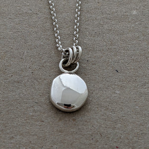 Sterling silver large blob pendant (number 2)
