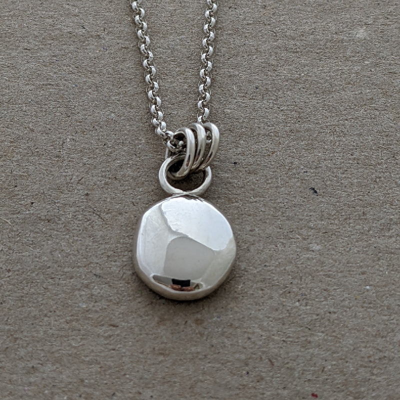 Sterling silver large blob pendant (number 2)