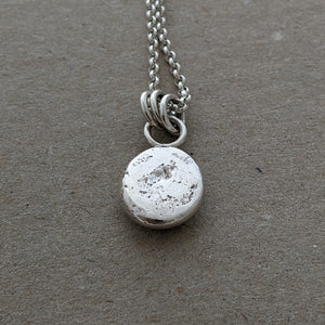 Sterling silver large blob pendant (number 2)