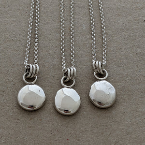 Sterling silver large blob pendant (number 2)