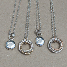Load image into Gallery viewer, Sterling silver large blob pendant (number 2)