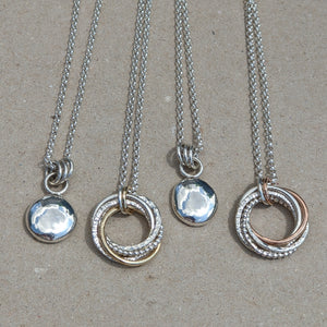 Sterling silver large blob pendant (number 2)