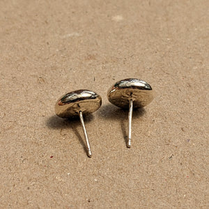 Sterling silver Blob studs - large
