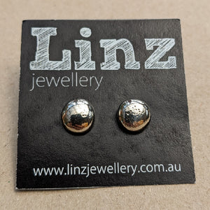 Sterling silver Blob studs - large