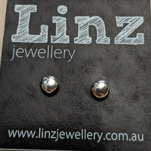 Sterling silver Blob studs - small