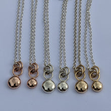 Load image into Gallery viewer, 9ct rose gold small blob pendant