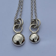 Load image into Gallery viewer, Sterling silver small blob pendant