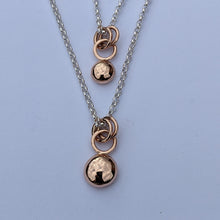 Load image into Gallery viewer, 9ct rose gold small blob pendant