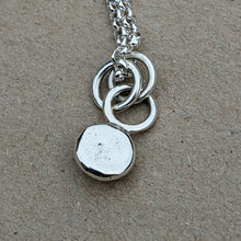 Load image into Gallery viewer, Sterling silver small blob pendant