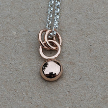 Load image into Gallery viewer, Custom listing for Trish - 9ct rose gold small blob pendant