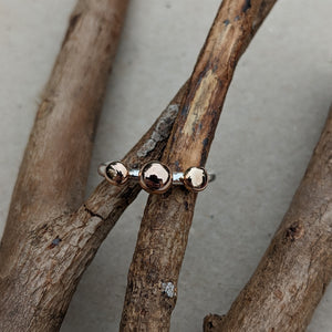 Rose gold blob stacking ring size Q 1/2