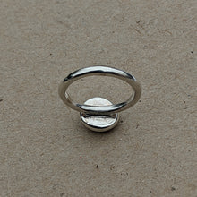 Load image into Gallery viewer, Sterling silver blob stacking ring size N