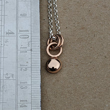 Load image into Gallery viewer, 9ct rose gold small blob pendant