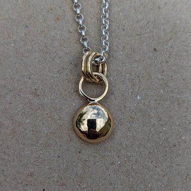 9ct yellow gold blob pendant ***MADE TO ORDER***