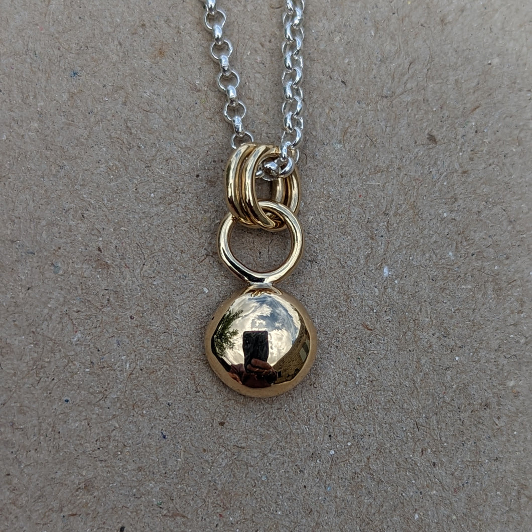 9ct yellow gold blob pendant ***MADE TO ORDER***